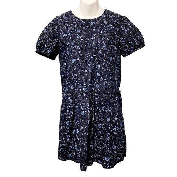 2/$20Gap Y2K Navy Blue Floral Pattern Dress Size: XS - Picture 1 of 6